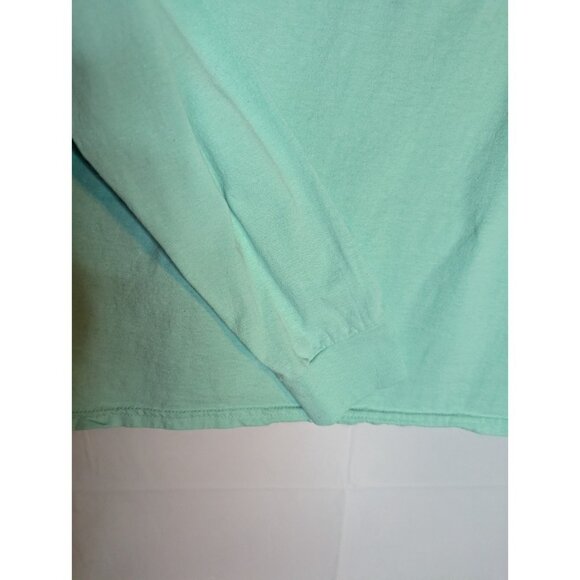 OSU Ohio State Buckeyes Long Sleeve Mint Green Shirt Sz L Brutus And Heart Retro - Picture 3 of 7
